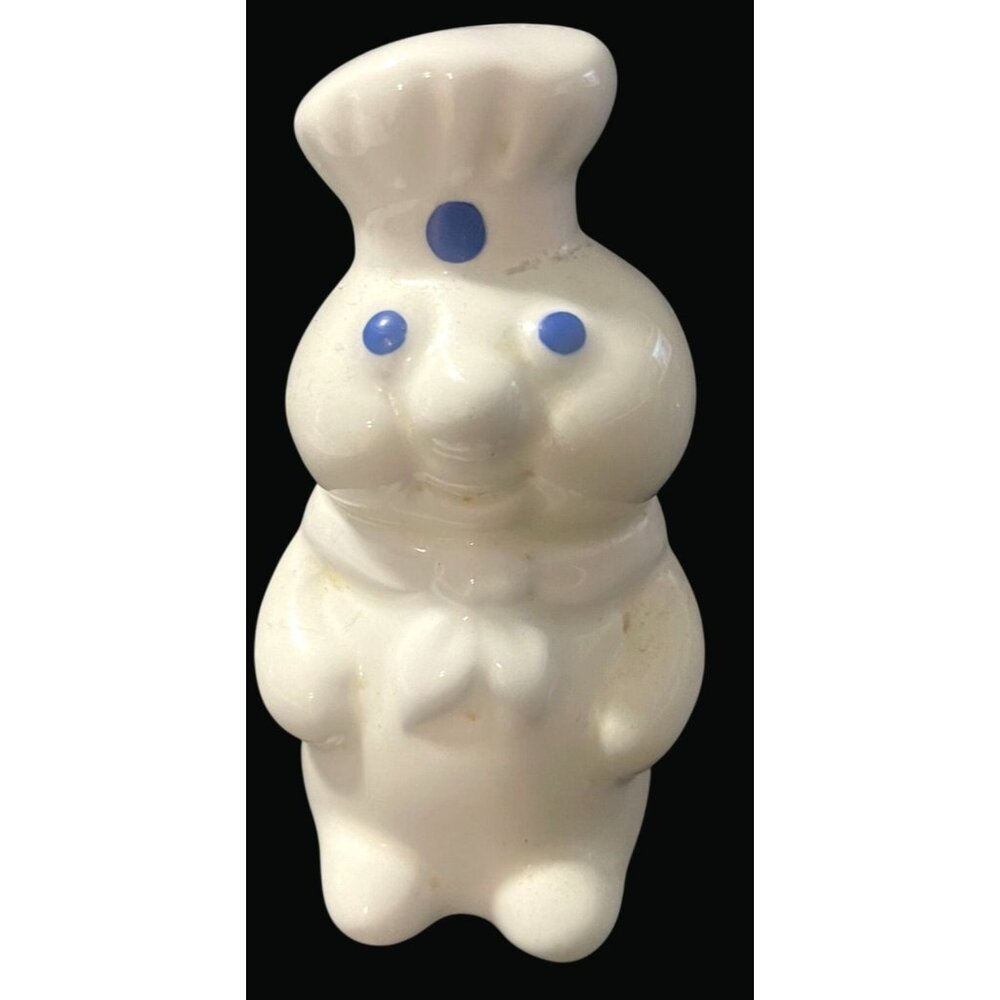 Vintage 1988 B & M Pillsbury DoughBoy Ceramic Salt Shaker * N01 P